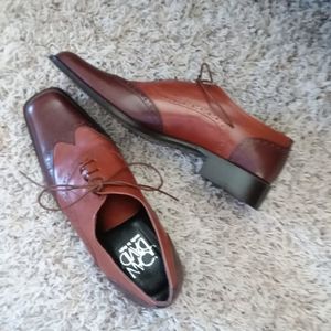 Joan & David Brown Leather Oxfords 8.5